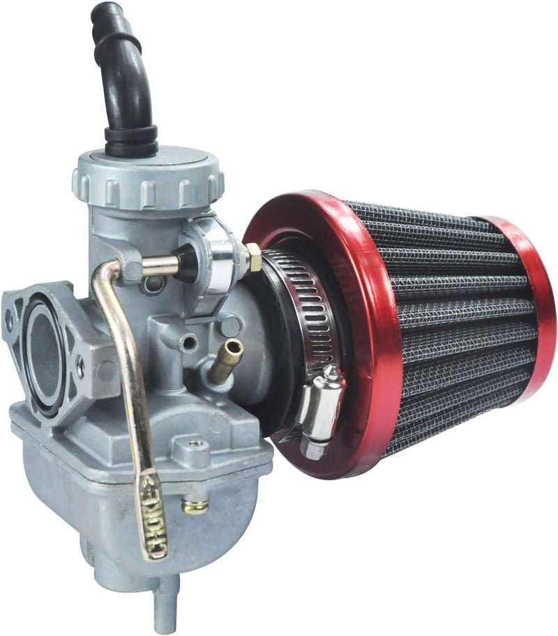 HOLATO PZ20 Carburetor Carb Air filter Fuel Line Kit for 50cc-125cc Taotao ATA-110B 125D Boulder B1 T-Force Coolster Apollo kazuma Kids ATV Four Wheeler XR70 XR80 CRF70 CRF80F Dirt Pit bike (RED) - Image 3